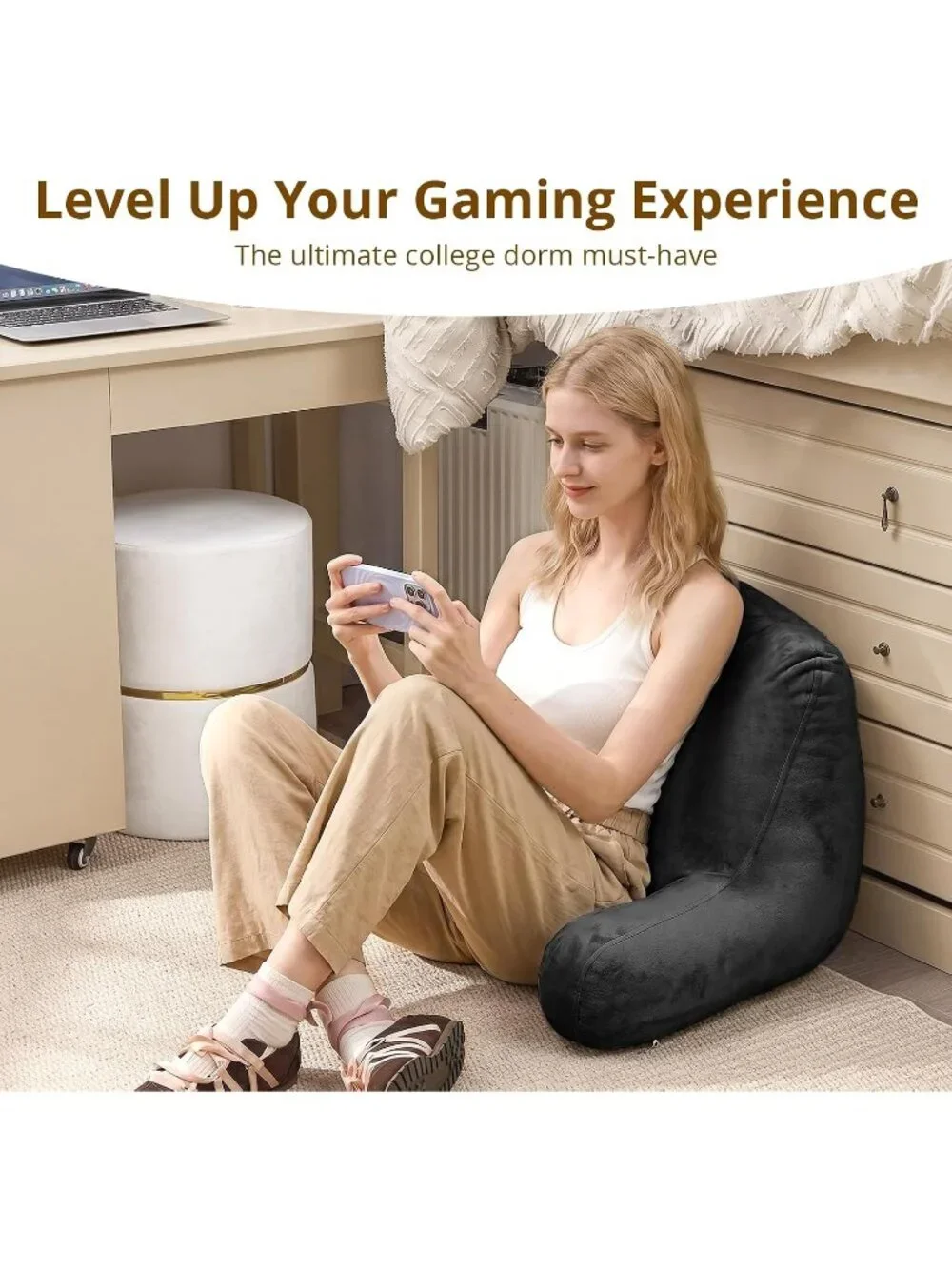 〽️Reading Pillow for Bed Back Pillow for Sitting Up 18